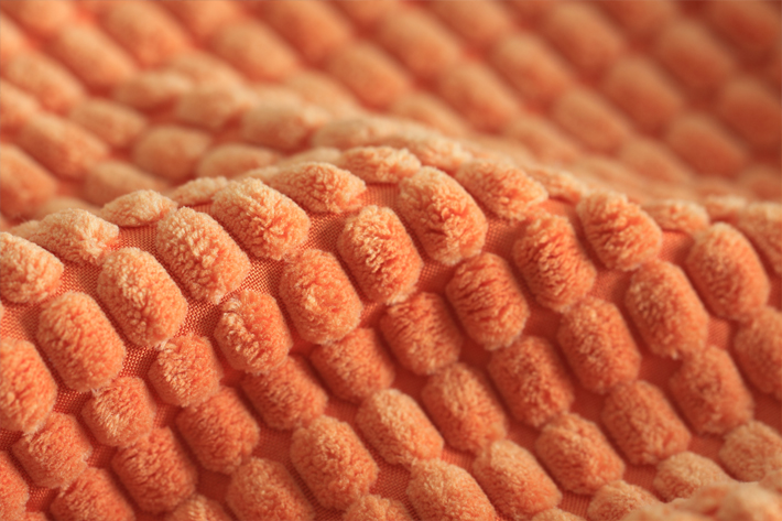 涤锦玉米粒灯芯绒面料在家纺领域的应用！