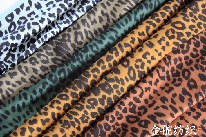 豹纹麂皮绒5色现货可选