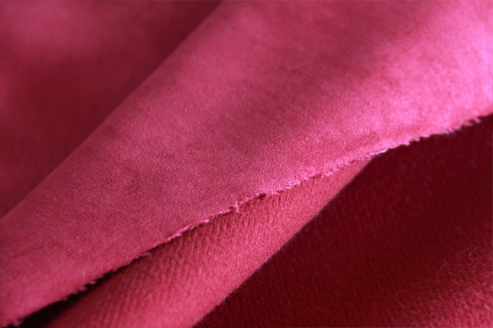 酒红色麂皮绒鞋材面料