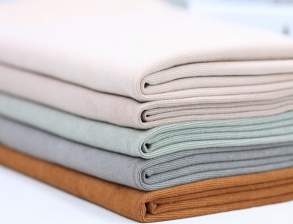 灯芯绒条纹斜纹麂皮绒空气层 女装连衣裙面料