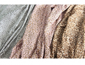 豹纹麂皮绒面料