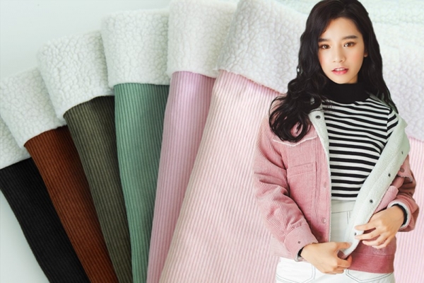 灯芯绒复合羊羔绒